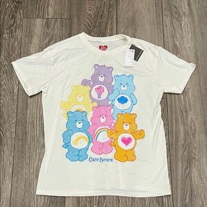 NWT Care Bears T-Shirt - White with Colorful Bears